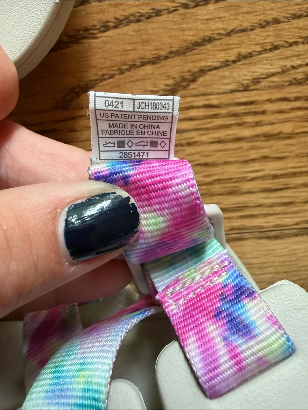 Chaco Kids Chillos Slides Sandals Light Tie Dye